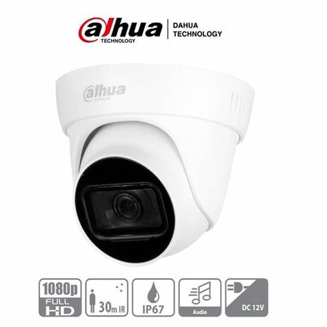 [DH-HAC-HDW1200TLN-A] DAHUA - CAMARA HDCVI DE 2MP TIPO DOMO IP67 CON AUDIO