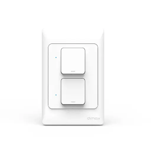 [H345] DIMAX - INTERRUPTOR SMART BLANCO WIFI 2 TOMAS 