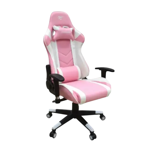 [GC932-WP] HAVIT - SILLA GAMER BLANCO+ROSA