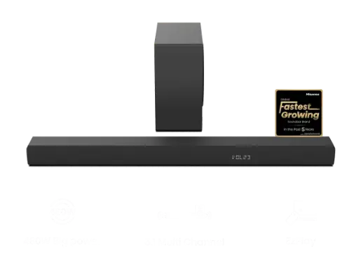 [HS3100] HISENSE - BARRA DE SONIDO 2.1 HS2100 480W