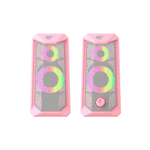 [SK202-PINK] HAVIT - PARLANTE DE PC COLOR ROSA RGB