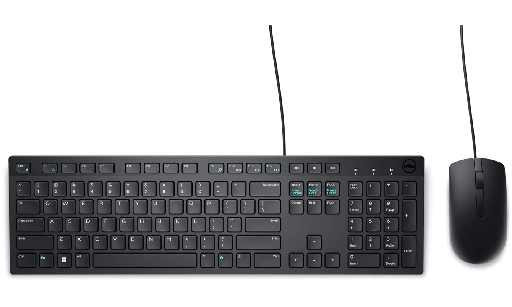 [DEC580-AKKW] DELL - COMBO DE TECLADO Y MOUSE CON CABLE USB - KM300C 