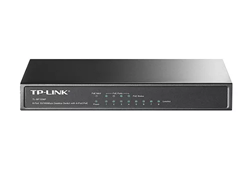 [TL-SF1008P] TP LINK - SWITCH POE DE 8 PUERTOS - 4 SON POE 