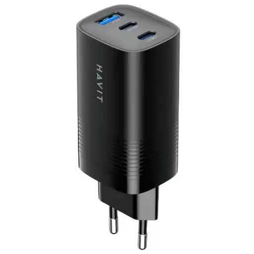 [UC20-EU-BLACK] HAVIT - CARGADOR DE VIAJE COLOR NEGRO 67W