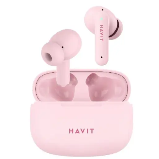 [TW967-P] HAVIT - AURICULARES INALAMBRICOS ESTEREO ROSA TW967