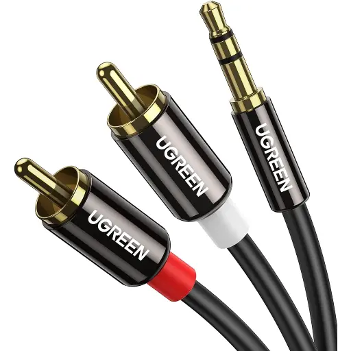 [10590] UGREEN - CABLE DE AUDIO ESTEREO 3.5mm a 2RCA 