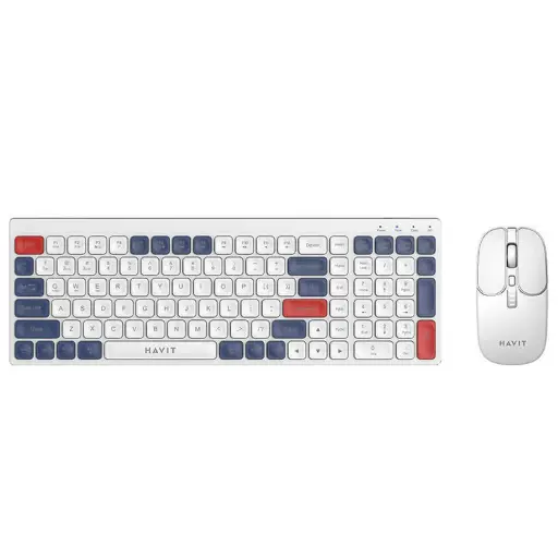 [KB830WB-WH] HAVIT - COMBO TECLADO+MOUSE INALAMBRICO 