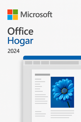 [MSFEP2-06800] MICROSOFT - OFFICE HOGAR 2024, 1 PC, WINDOWS / MAC 